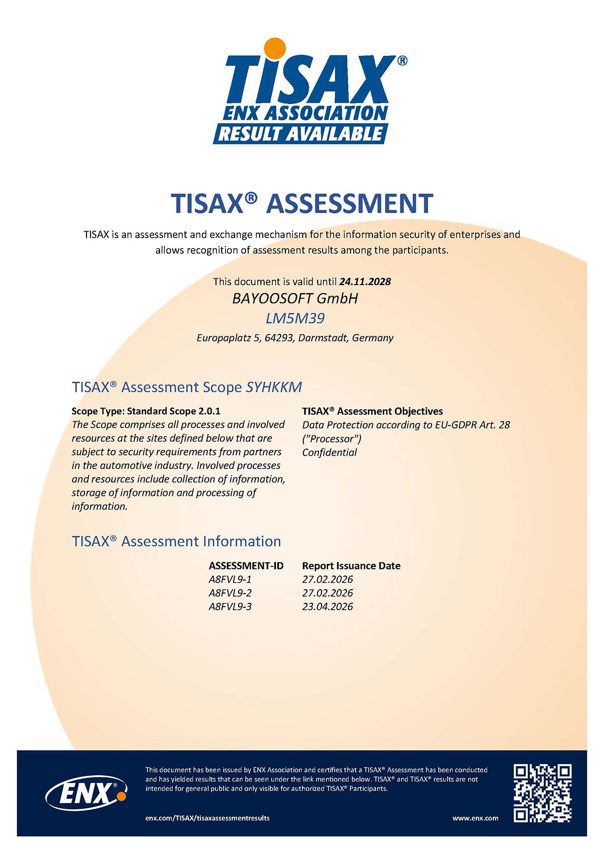 BAYOONET Group_Zertifizierungen-TISAX